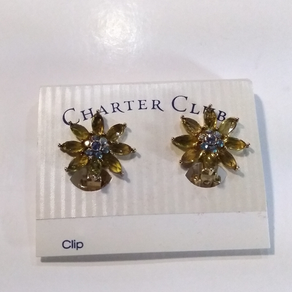 Charter Club Rhinestones Earrings - Picture 2 of 4
